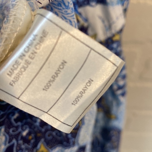 Jack by BB Dakota Blue White Floral Jumpsuit Size‎ Small Halter Elastic Ankle - Picture 4 of 5